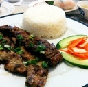 Cơm Dĩa (rice with grilled meat) at Huong's Vietnamese Bistro