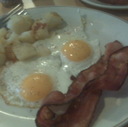 Bacon and Eggs Breakfast at Reynold Restaurant
