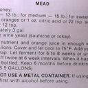 'Nutrient' for honey mead