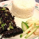 Cơm Dĩa (rice with grilled meat) at Huong's Vietnamese Bistro