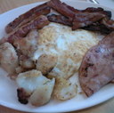 Bacon and Eggs Breakfast at Gina's Cafe