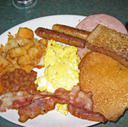 Bacon and Eggs Breakfast at John's Family Diner