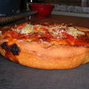 Chicago style deep dish pizza